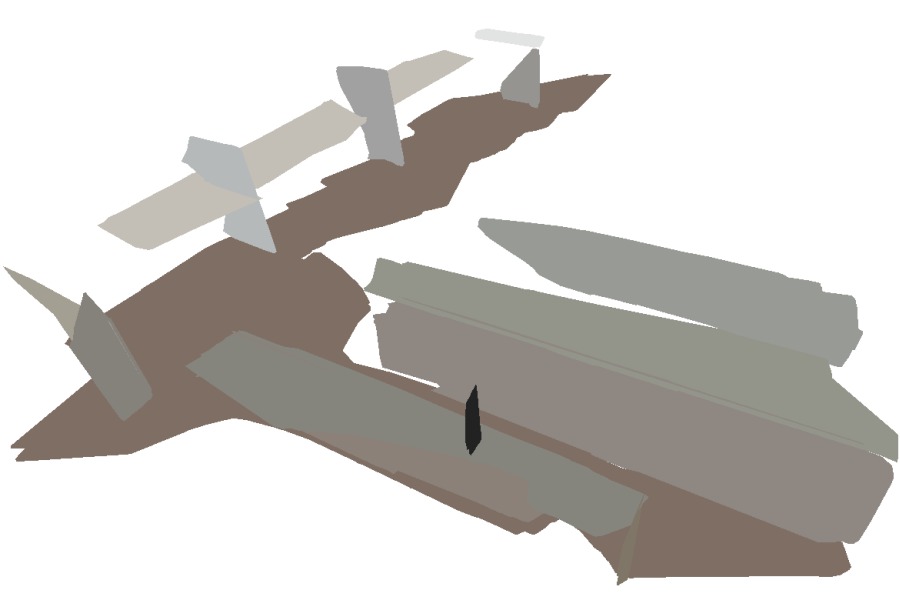 Point-plane SLAM result